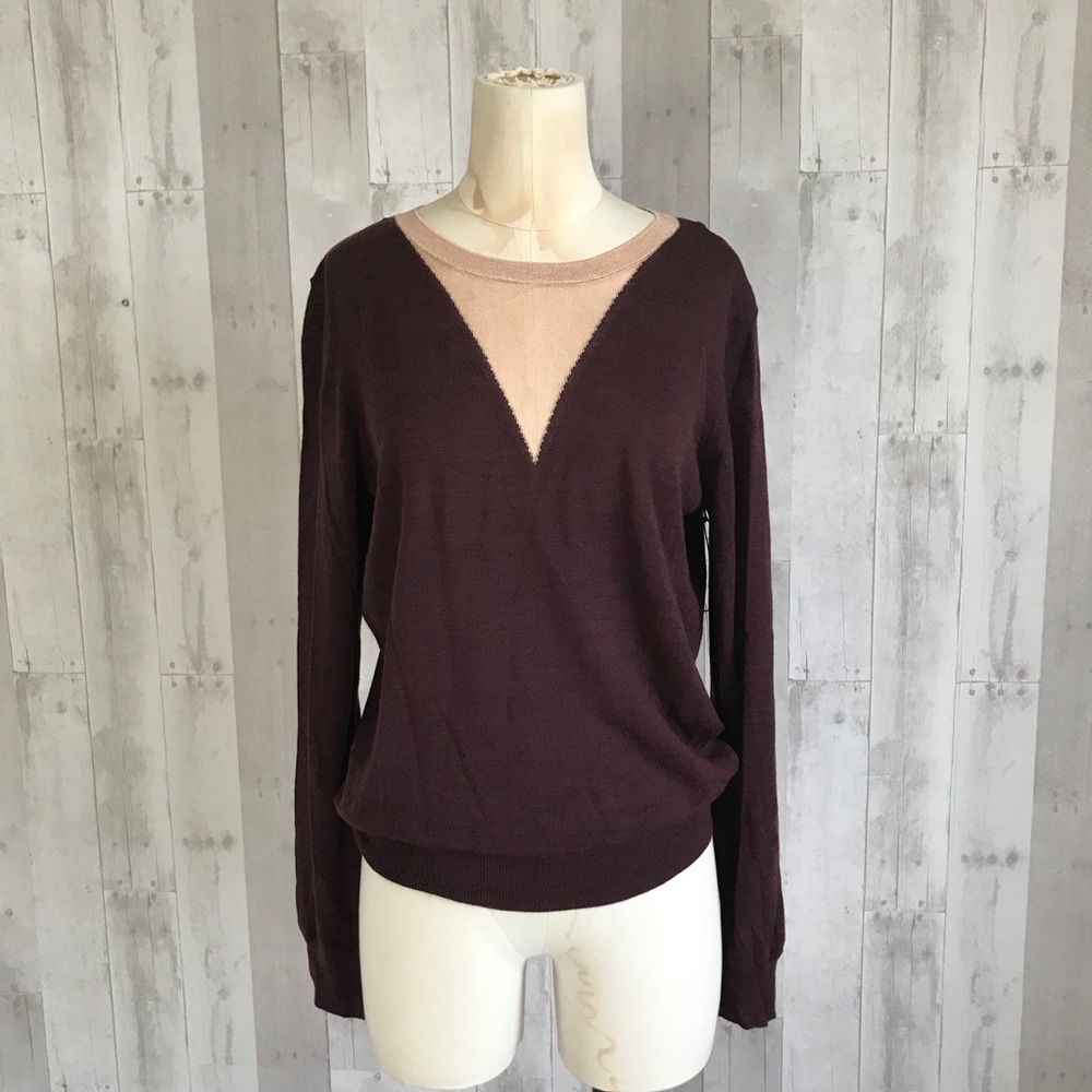 Opening Ceremony maroon cutout sweater small NWT - Picture 6 of 12